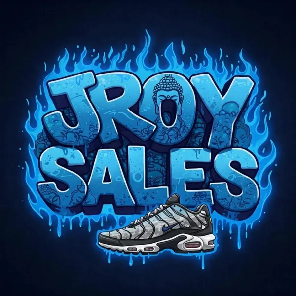 JRoySales logo: the name in blue flame lettering with a TN underneath